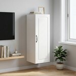 vidaXL Armoire Murale 33 x 34 5 x 90 cm Bois d'ingénierie Blanc