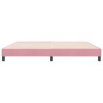 vidaXL Cadre de lit sans matelas rose 180x220 cm velours