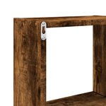 vidaXL Armoire murale 78x18x71 cm chêne fumé d'ingénierie