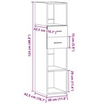 vidaXL Buffet haut sonoma gris 30x42 5x124 cm bois d'ingénierie