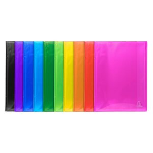 Protège-documents En Polypropylène Semi Rigide Iderama Pp 200 Vues - A4 - Couleurs Assorties - X 8 - Exacompta