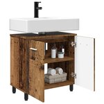 vidaXL Unité de vanité de salle de bain Bois ancien 60 x 35 x 60 cm