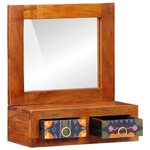 vidaXL Meuble mural Marron 40 x 20 x 50 cm Bois d'acacia massif