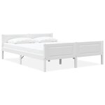 vidaXL Cadre de lit sans matelas bois massif de pin blanc 140x200 cm