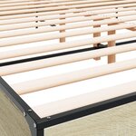 vidaXL Cadre de lit sans matelas chêne sonoma 180x200 cm