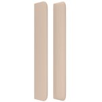 vidaXL Tête de lit avec oreilles Cappuccino 147x16x118/128 cm