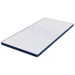 vidaXL Surmatelas Blanc 90 x 190 cm Tissu jacquard