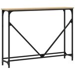 vidaXL Table console chêne sonoma 102x22 5x75 cm bois d'ingénierie