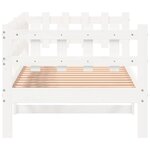 vidaXL Lit de jour sans matelas blanc 90x190 cm bois de pin massif