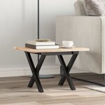 vidaXL Pieds de table basse cadre en X 40x40x33 cm acier