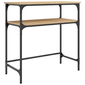 vidaXL Table console chêne sonoma 75x35 5x75 cm bois d'ingénierie