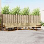 vidaXL Ensemble de canapés d'extérieur 8 pc Naturel et Beige