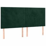 vidaXL Cadre de lit sans matelas vert foncé 160x200 cm velours