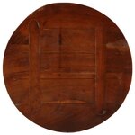 vidaXL Dessus de table Ø 50x1 5 cm rond bois massif de récupération
