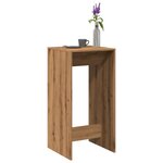 vidaXL Table de bar chêne artisanal 51x50x103 5 cm bois d'ingénierie