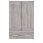 vidaXL Buffet haut sonoma gris 69 5x31x115 cm bois d'ingénierie