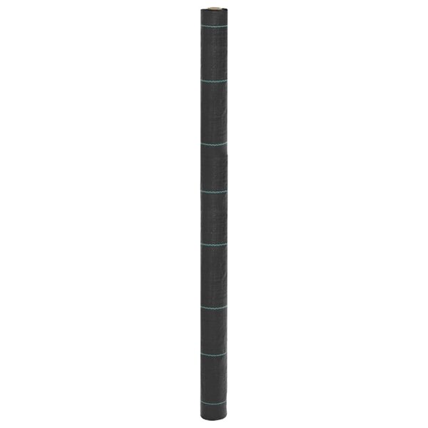 vidaXL Membrane anti-mauvaises herbes noir 1 5x200 m PP