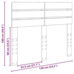 vidaXL Tête de lit Bois Ancien 135 cm Bois d'ingénierie