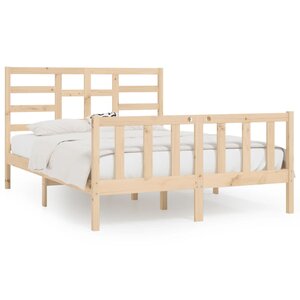 vidaXL Cadre de lit sans matelas 120x200 cm bois de pin massif