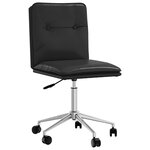 vidaXL Chaise de salle à manger Noir Similicuir