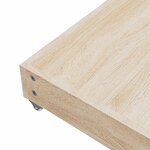vidaXL Tiroirs de lit 2 Pièces gris clair bois d'ingénierie et tissu
