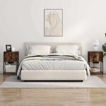 vidaXL Cabinet de chevet Chêne fumé 38 x 31 x 61 cm Bois d'ingénierie