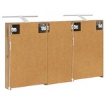 vidaXL Ensemble de Meubles de Salle de Bain 3 Pièces 110 x 10 5 x 60 5 cm