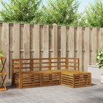 vidaXL Ensemble de canapés d'extérieur 4 pc Naturel