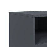 vidaXL Meuble TV anthracite 100 5x39x43 5 cm acier