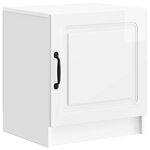 vidaXL Cabinet de chevet 2 Pièces Blanc brillant 43 x 34 5 x 47 cm