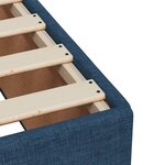 vidaXL Sommier à lattes de lit avec matelas Bleu 200x200 cm Tissu