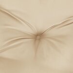 vidaXL Coussins de chaise à dossier bas lot de 2 beige tissu oxford