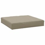 vidaXL Coussins de palette lot de 2 taupe tissu oxford