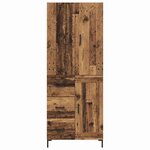 vidaXL Haut Armoire Bois Ancien 69 5 x 34 x 180 cm Bois d'ingénierie