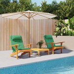 vidaXL Coussins de chaise Uni 2 Pièces Vert 58 x 77 x 4 5 cm Tissu Oxford