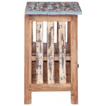 vidaXL Table de chevet 41 x 30 x 50 cm Bois de récupération massif