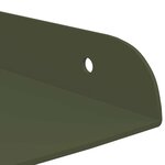 vidaXL Étagère Flottante d'Angle 2 pc Vert olive 30 x 30 x 2 cm