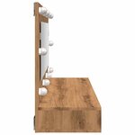 vidaXL Armoire à miroir avec LED Chêne artisanal 90x31 5x62 cm