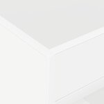 vidaXL Table d'appoint Blanc 40 x 40 x 56 cm Bois d'ingénierie