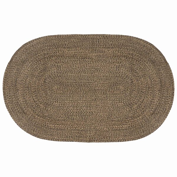 vidaXL Tapis de surface Noir 152 x 245 cm Jute