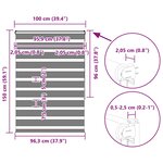 vidaXL Store zèbre noir 100x150 cm largeur du tissu 95 9 cm polyester