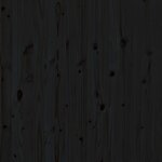 vidaXL Tête de lit murale Noir 106x3x91 5 cm Bois massif de pin