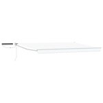 vidaXL Auvent rétractable électrique Blanc 5 x 3 m