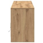 vidaXL Meuble TV Marron 100 x 34 x 50 cm Bois d'ingénierie