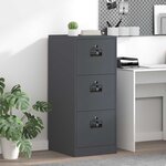 vidaXL Cabinet de Dossier avec tiroir Anthracite 44 x 50 x 106.5 cm