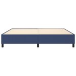 vidaXL Cadre de lit Bleu 200x200 cm Tissu