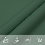 vidaXL Voile parasol tissu oxford triangulaire 4x4x5 8 m vert foncé