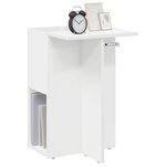vidaXL Table d'appoint Blanc 35 x 40 x 55 cm Bois d'ingénierie