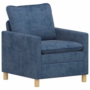 vidaXL Canapé Bleu 76 x 81 x 87 5 cm Polyester