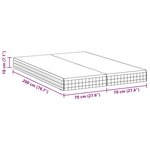 vidaXL Matelas 2 Pièces Blanc et Gris 70 x 200 cm Printemps Bonell